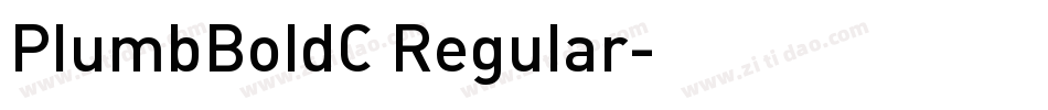 PlumbBoldC Regular字体转换
